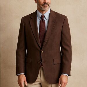 Vintage Hart Schaffner & Marx The Highlander Jack Nicklaus Brown Wool Sport Coat